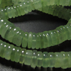 SUPER NEW --16 Inches --Rare Finest -- Green PREHNITE Smooth Polished Wheel Shape Beads --Size 4 - 5 mm Approx